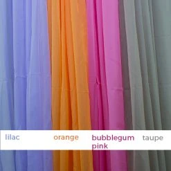 21ft 4-Panel Sheer Fabric Ceiling Draping In Assorted Colors -Event Decoration Sales Shop sheer colors 5 14