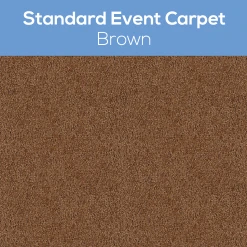 Standard Style Event Carpet - Choose Your Size & Color! -Event Decoration Sales Shop standard event carpet brown