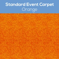 Standard Style Event Carpet - Choose Your Size & Color! -Event Decoration Sales Shop standard event carpet orange