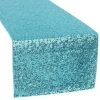 Standard Sequin Table Runner By Eastern Mills - Turquoise -Event Decoration Sales Shop turquoise glitz sequin table runner 2