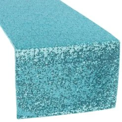 Standard Sequin Table Runner By Eastern Mills - Turquoise