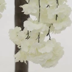 5FT Drooping Cherry Blossom Tree - Floor Or Centerpiece - 10 Interchangeable Branches - White -Event Decoration Sales Shop white 5.5ft drooping hydrangea bloom tree 4