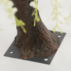 5FT Flowing Wisteria Tree W/ Leaves - Grand Centerpiece Or Floor Tree - 9 Interchangeable Branches - Ivory -Event Decoration Sales Shop white 6.5ft flowing wisteria tree leaves 4